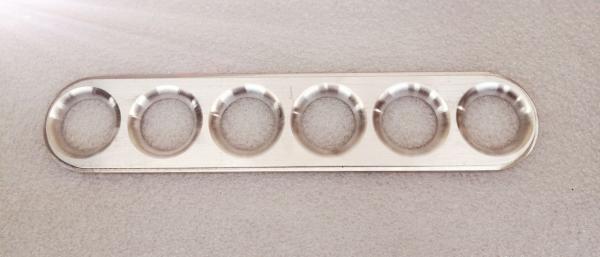 Flanschplatte für R32 Turbo Plenum Ansaugbrücke mit gefrästen Einlaufradien